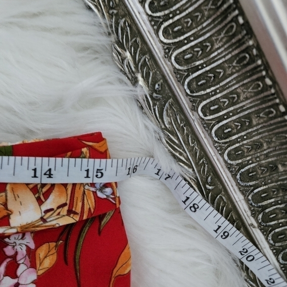 E & M Wide leg Floral Tropical Print Tie Waist Pants. Size Large. New without ta - Picture 4 of 8